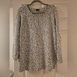Talbots Colorful Knit Crew Neck Sweater